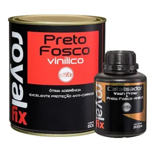PRETO FOSCO VINÍLICO C/ CATALISADOR ROYAL